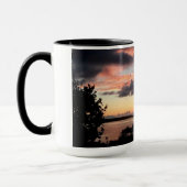Mug Bruit de coucher du soleil des Bermudes grand (Gauche)