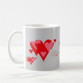 Mug Bruits de heureuse Sainte-Valentin (Gauche)