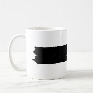 Mug Brûler Dans L'Encre Noire