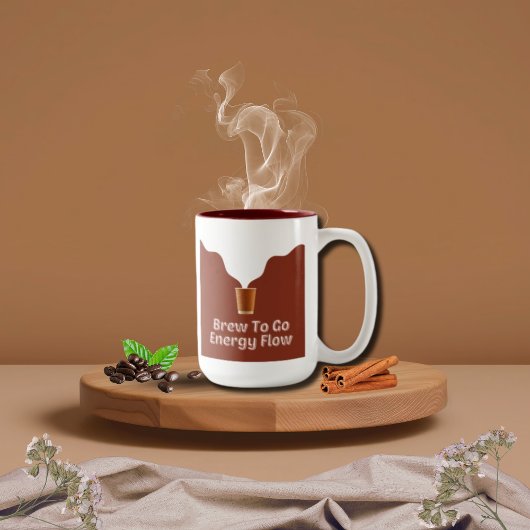 Mug Brûler pour aller flux d'énergie Illustration vape
