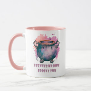Mug Brûler Un Éffrayant Cauldron Halloween