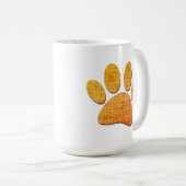 Mug Brûlure à mâchoires pour chien - Impression âgée (Devant droit)