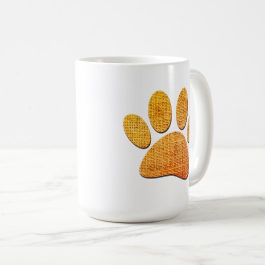 Mug Brûlure à mâchoires pour chien - Impression âgée (Devant droit)
