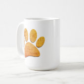 Mug Brûlure à mâchoires pour chien - Impression âgée (Devant gauche)
