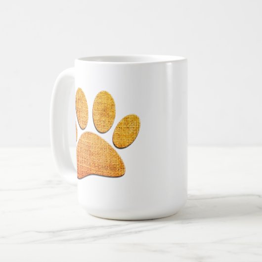 Mug Brûlure à mâchoires pour chien - Impression âgée (Devant gauche)