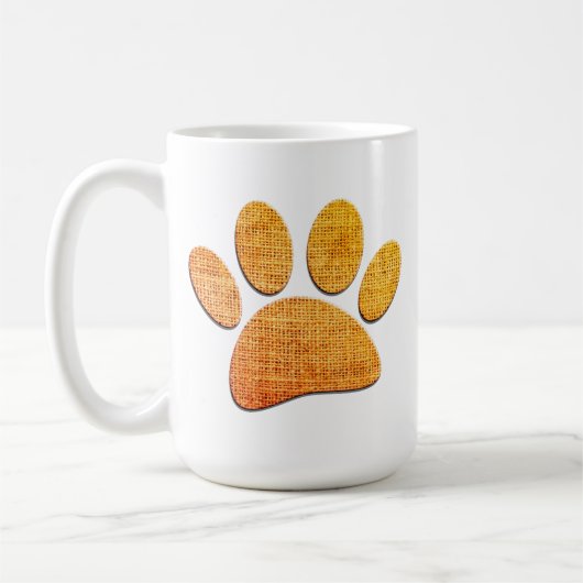 Mug Brûlure à mâchoires pour chien - Impression âgée (Gauche)