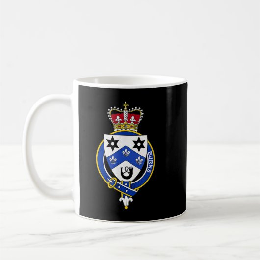 Mug Brûlure d'armoiries de la famille Crest (Gauche)