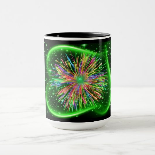 Mug Brûlures de pâte à café légère (Centre)