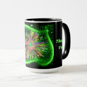 Mug Brûlures de pâte à café légère (Devant droit)