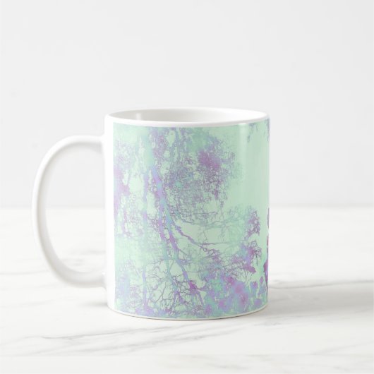 Mug Brume de feuilles larges lavande (Gauche)