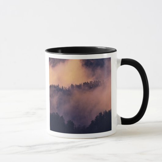 Mug Brume hivernal dans la vallée au coucher du soleil (Droite)