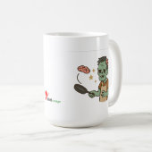 Mug Brunch de zombie – Flip de pancake de cerveau (Devant droit)