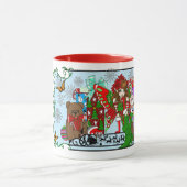 Mug Brunette Noël Présent Fée (Centre)