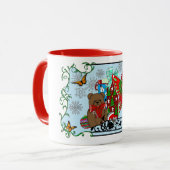 Mug Brunette Noël Présent Fée (Devant gauche)