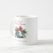 Mug Bruns de pin et cloche de Noël Joyeux Noël (Devant gauche)