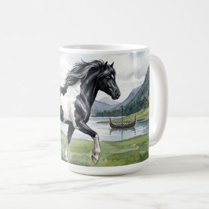 Mug Brunskjottur Piebald noir islandais