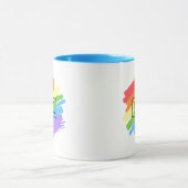 Mug Brushstrokes LGBTQ Arc-en-ciel (Centre)