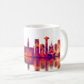 Mug Bruxelles Belgique Skyline (Devant droit)
