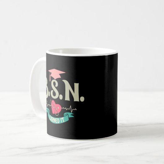Mug Bsn A Obtenu Son Diplôme D'Infirmière Supérieure E (Devant gauche)
