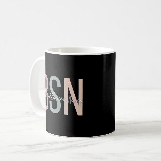 Mug Bsn Boho Baccalauréat En Sciences Infirmières (Devant gauche)