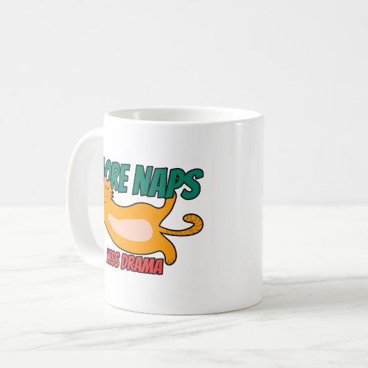 Mug BubblyCuddle Plus de siestes Moins de drame (Devant gauche)