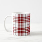 Mug Buchanan tartan rouge blanc plaid (Gauche)