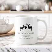 Mug Buck and Doe Wedding Favor