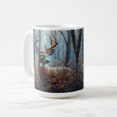 Mug Buck blanc en forêt (Devant gauche)