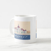 Mug Budapest Hongrie Parlement Voyages (Devant gauche)