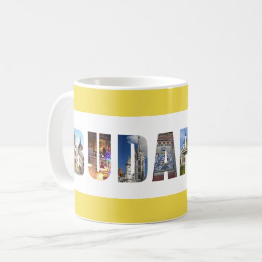 Mug Budapest Hongrie Photo de voyage (Devant gauche)