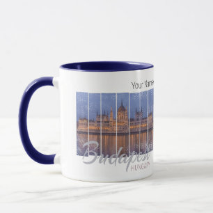 Mug Budapest Parlement Hongrie Panorama Vintage