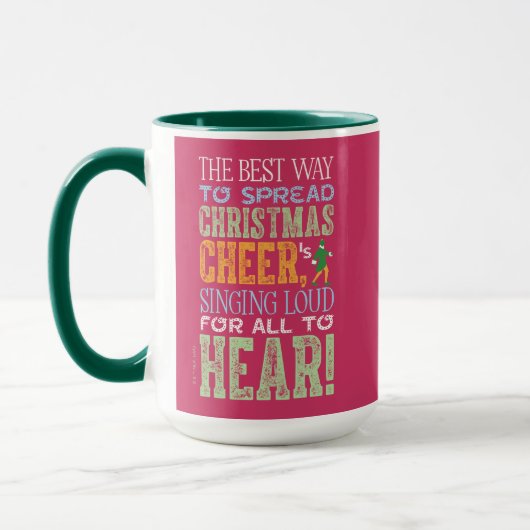 Mug Buddy l'Elfe | Citation de Noël (Gauche)