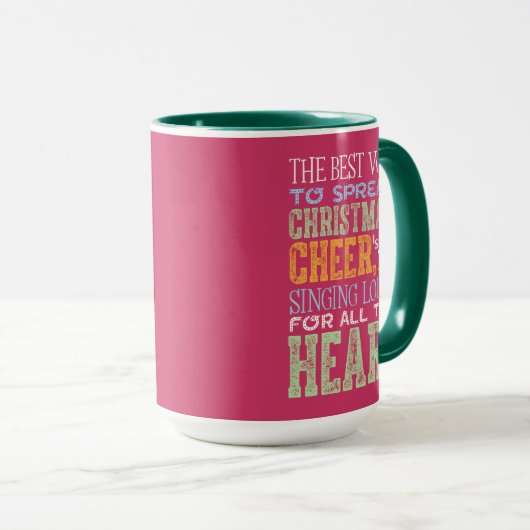 Mug Buddy l'Elfe | Citation de Noël (Devant droit)