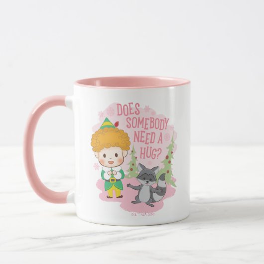 Mug Buddy l'Elfe Quelqu'un a besoin d'un câlin ? (Gauche)