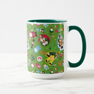 Mug Buddy the Elf and Christmas Icons Pattern