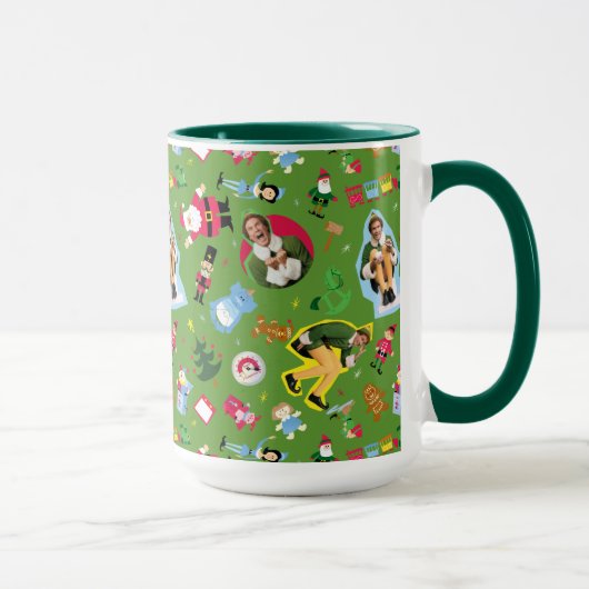 Mug Buddy the Elf and Christmas Icons Pattern (Droite)