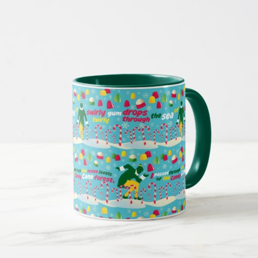 Mug Buddy the Elf Candy Pattern (Devant droit)