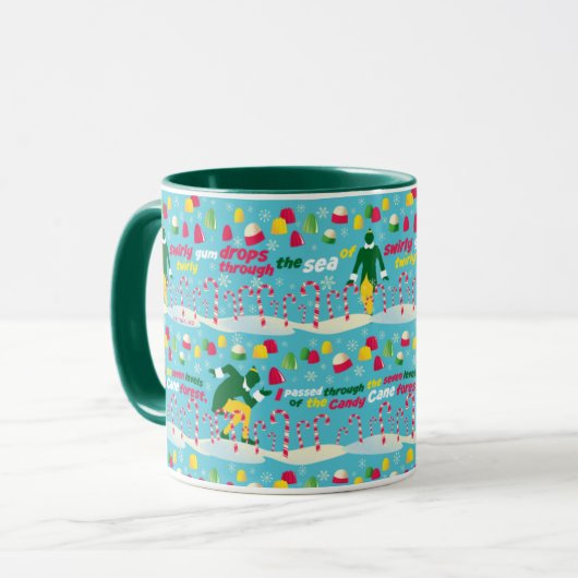 Mug Buddy the Elf Candy Pattern (Devant gauche)