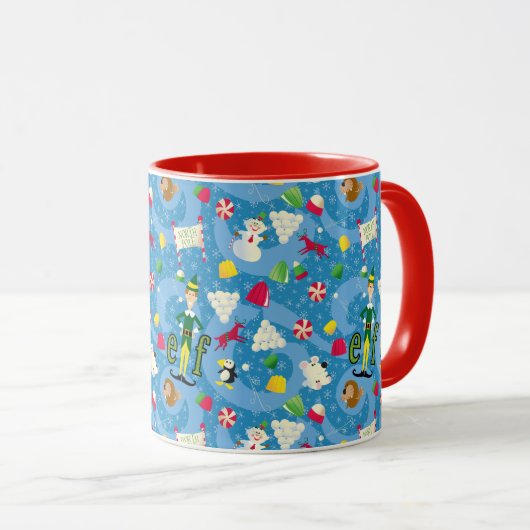 Mug Buddy the Elf Cartoon Pattern (Devant droit)