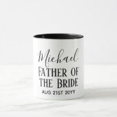 Mug BUDGET Bestman Groomsmen Cadeaux Noir Blanc (Centre)