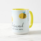 Mug BUDGET Bridesmaid Fête de la mariée Dons Bumble BE (Devant droit)