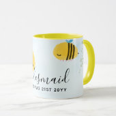Mug BUDGET Bridesmaid Fête de la mariée Dons Bumble BE (Devant droit)