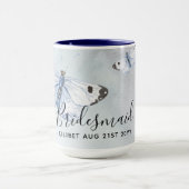 Mug BUDGET Bridesmaid Parti de mariage Dons BUTTERFLIT (Centre)