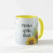 Mug BUDGET Mère mariée mariée mariée cadeaux de mariag (Devant droit)