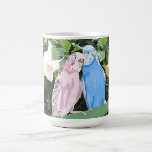 Mug Budget rose et bleu contre Trumpets anges (Centre)