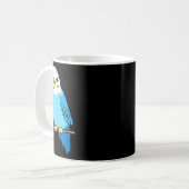 Mug Budgie Bird Parakeet Cute Parakeet Blue (Devant gauche)