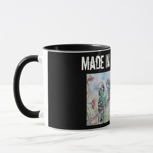Mug Budgie Budgerigar Bird Made In Melbourne Birds (Gauche)