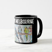 Mug Budgie Budgerigar Bird Made In Melbourne Birds (Devant droit)