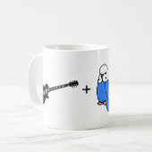 Mug Budgie fait des maths (Devant gauche)
