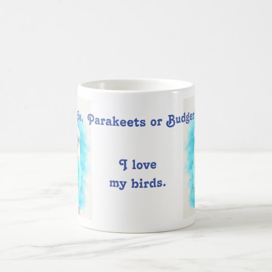 Mug budgie parakeet ou budget s'amuser (Centre)